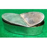 A late 18th Century Scottish Provincial silver double-ended snuff box of oval form,