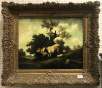 AFTER JAN MORTEL (20TH CENTURY) "Rural Landscape with Cattle and Sheep,