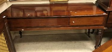 A 19th Century mahogany and rosewood crossbanded square piano by John Broadwood & Sons of London