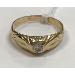 A Gentleman's 18 carat solitaire ring approx. 0.