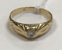 A Gentleman's 18 carat solitaire ring approx. 0.