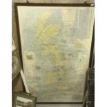 A 1967 Ordnance Survey route planning map of Great Britain