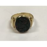 A Victorian 18 carat gold seal ring,