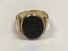 A Victorian 18 carat gold seal ring,