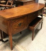 A Regency mahogany bow fronted sideboard,