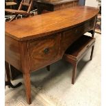 A Regency mahogany bow fronted sideboard,