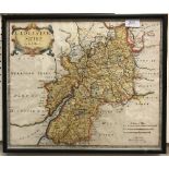 AFTER ROBERT MORDEN "Map of Gloucestershire" hand coloured engraving together with AFTER VAN DEN