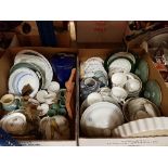 Two boxes of assorted china wares