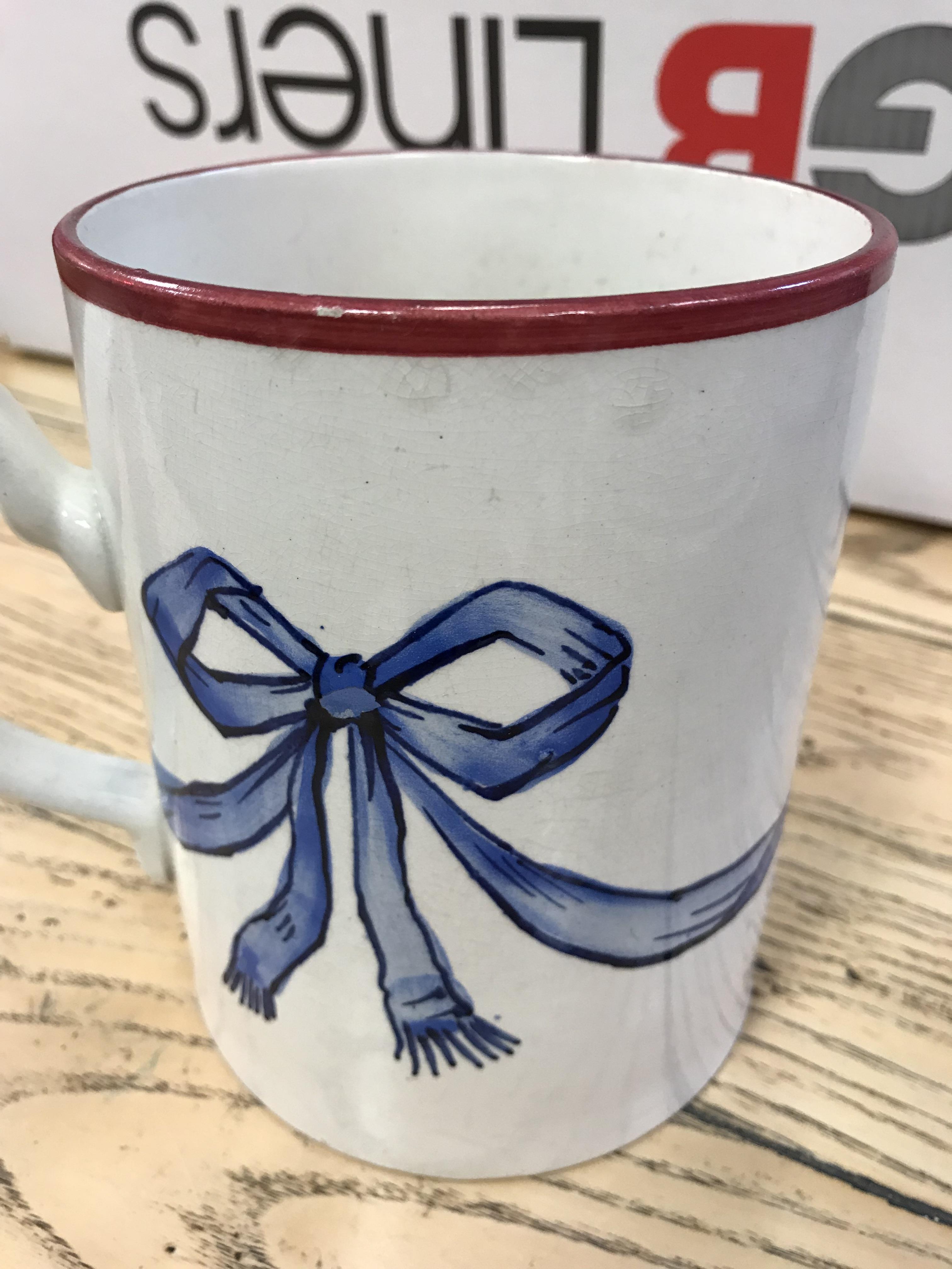 A Wemyss "Blue Bow" decorated quart mug for the Queen Victoria 1897 Jubilee, - Image 6 of 13