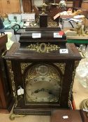 A 19th Century mahogany bracket clock for the Turkish market,