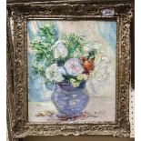 FLORENCE ENGELBACH (1872-1951) "Flowers in a Vase" oil on canvas signed and dated 1932 lower right