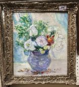 FLORENCE ENGELBACH (1872-1951) "Flowers in a Vase" oil on canvas signed and dated 1932 lower right