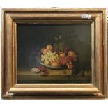 ATTRIBUTED TO GEORGE WILLIAM SARTORIUS "Still Life with Butterflies", oil on canvas, unsigned,