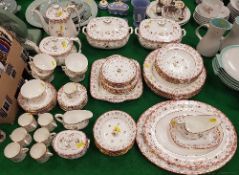 A large Wedgwood "Bianca" Willliamsburg Commemorative ware dinner and coffee service comprising two