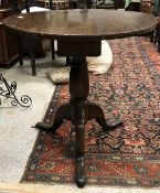 A 19th Century oak tea table,