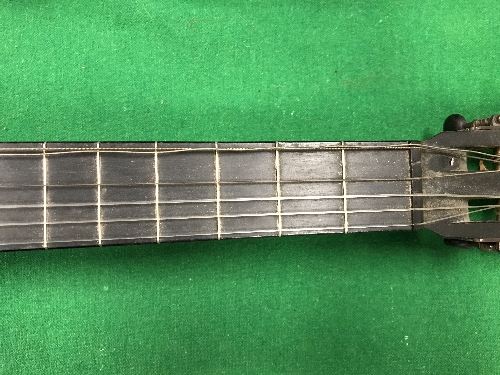 A 19th Century rosewood and mother of pearl inlaid six string guitar by J T L Jerome - Image 8 of 21