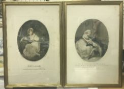 AFTER R WESTALL "Adelaide" lithographic print together with AFTER G R RYLEY "The Last Interview