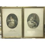 AFTER R WESTALL "Adelaide" lithographic print together with AFTER G R RYLEY "The Last Interview