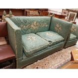 An early 20th Century Knowle two seat sofa,