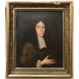 IN THE 17TH CENTURY ENGLISH SCHOOL MANNER "John Lucine, son of Isaac de Lucine...