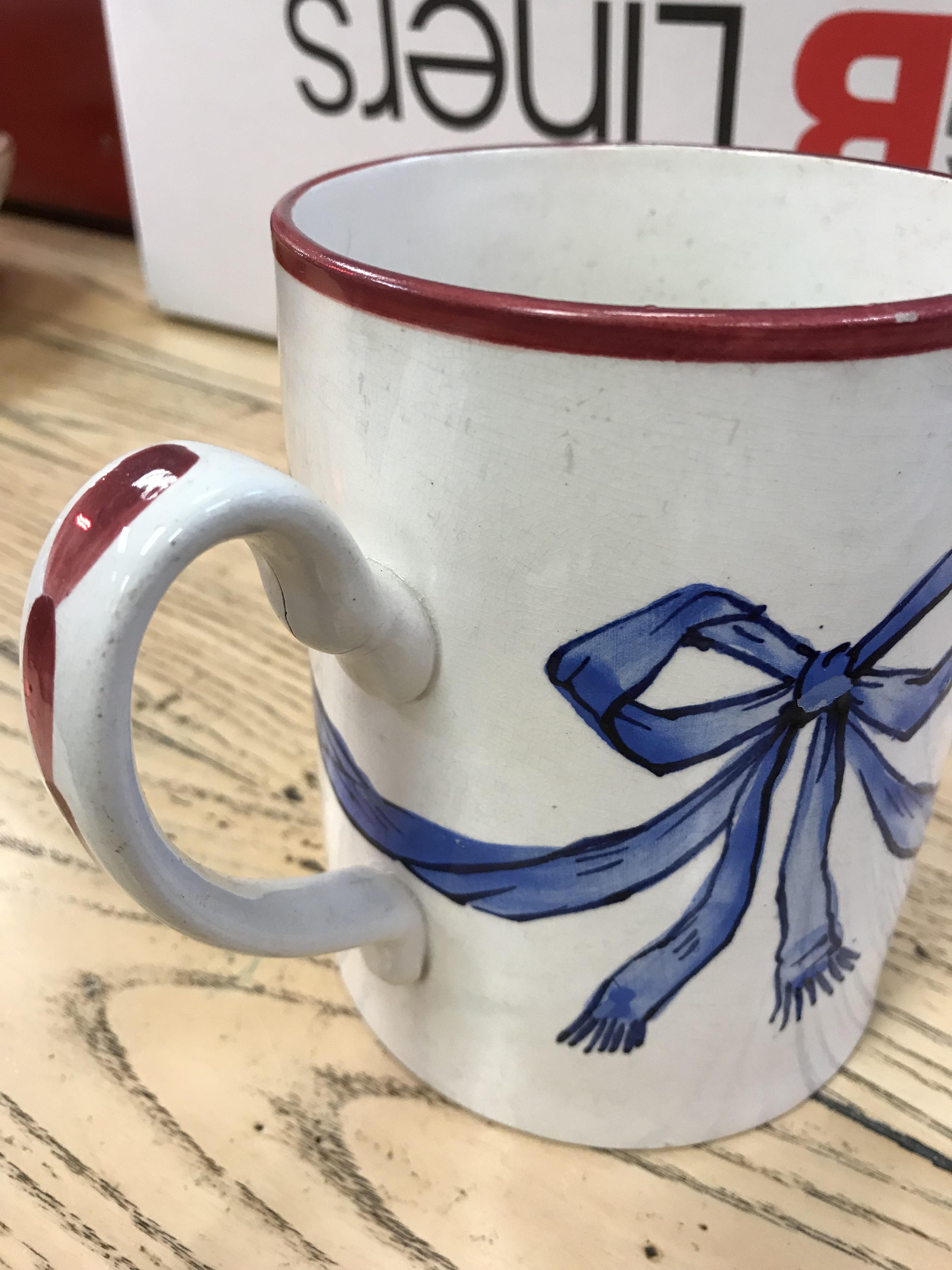 A Wemyss "Blue Bow" decorated quart mug for the Queen Victoria 1897 Jubilee, - Image 5 of 13