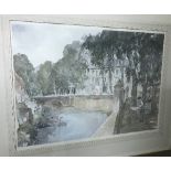 AFTER FRANCIS MURRAY RUSSELL FLINT "My father painting at Brantome France", colour print,