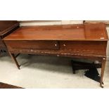 A 19th Century mahogany and inlaid square piano,