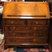 A reproduction mahogany bureau in the Georgian style by Bevan Funnell,