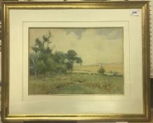 ALFRED MONTAGUE RIVERS "Country Scene with Shepherd and his Sheep" watercolour signed and dated '26