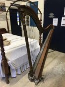 A 19th Century harp by Schwieso Grosjean & Co makers N126 No.