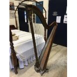 A 19th Century harp by Schwieso Grosjean & Co makers N126 No.