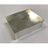 A silver plated snuff box by Elkington & Co for George Richmond Collis & Co 1841,