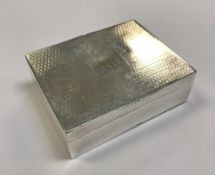 A silver plated snuff box by Elkington & Co for George Richmond Collis & Co 1841,