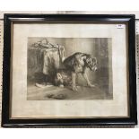 AFTER LANDSEER "Suspense", lithographic print,