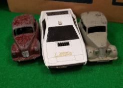 A collection of Dinky Corgi and Matchbox die cast and plastic toys to include Matchbox and Corgi