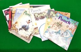 A large collection of Punch magazines from the 1950s onwards