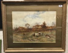 FRED J KNOWLES "Farmstead in Shropshire", watercolour, signed lower right, approx 35.5 cm x 48.