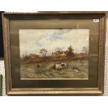 FRED J KNOWLES "Farmstead in Shropshire", watercolour, signed lower right, approx 35.5 cm x 48.