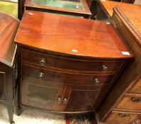 A 19th Century mahogany and inlaid commo