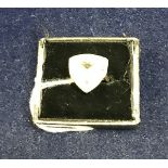 A 9 carat gold stone set dress ring, app
