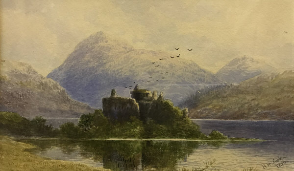 H. MOXON COOK "Kilchurn Castle Loch Awe,