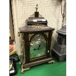 A 19th Century mahogany bracket clock for the Turkish market,