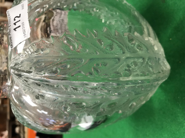 A Lalique "Chardons" vase, the clear and - Image 7 of 11