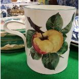 A Wemyss Pottery "Apple" decorated mug,