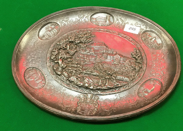 A 19th Century German cast iron plaque d