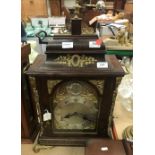 A 19th Century mahogany bracket clock fo