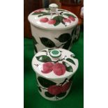 A Plichta Pottery "Cherry" pattern pot a