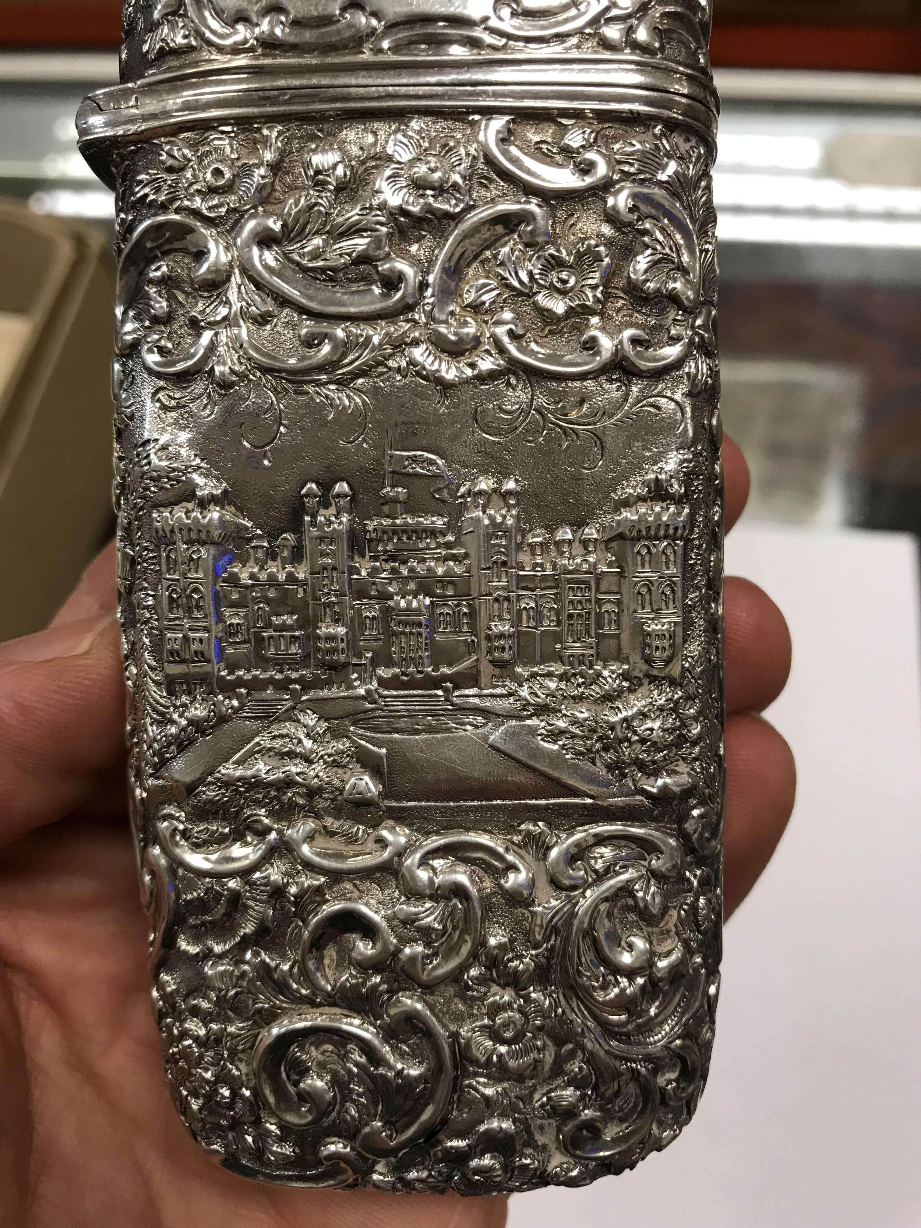 A silver cigar case (by Nathaniel Mills, - Image 3 of 18