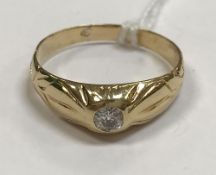 A Gentleman's 18 carat solitaire ring ap