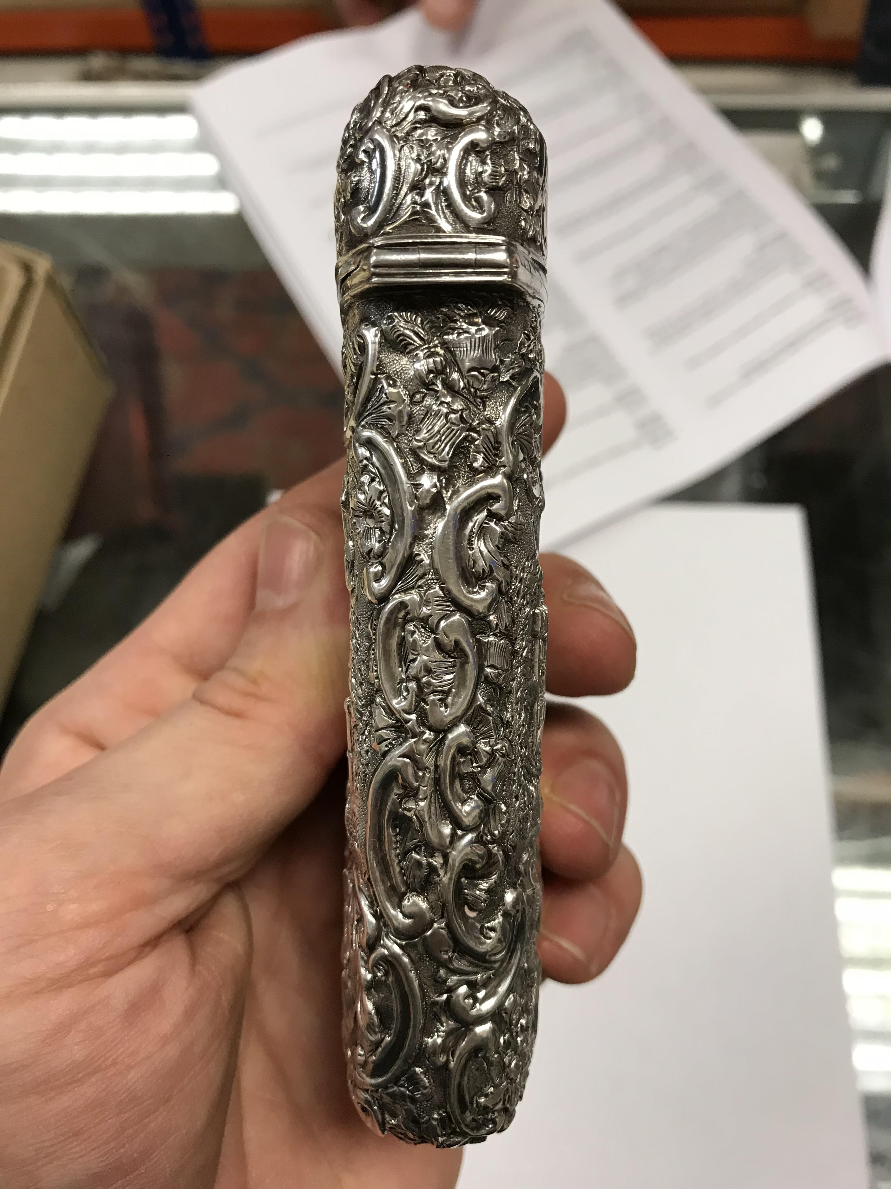 A silver cigar case (by Nathaniel Mills, - Image 5 of 18